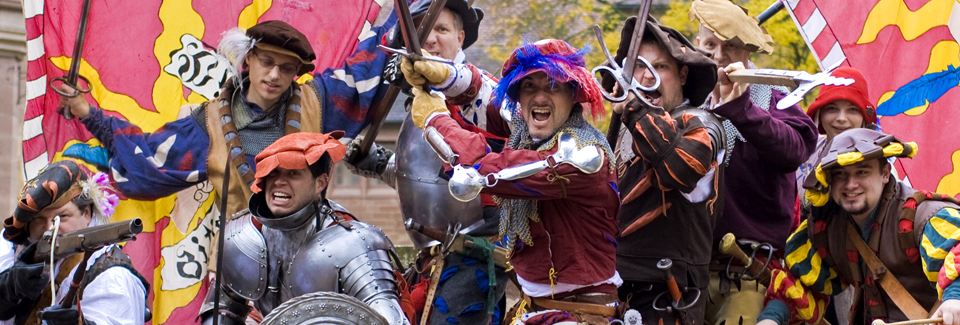 Landsknechte beim Ansturm